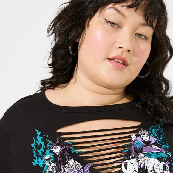 torrid Tops - Disney Villains Classic Fit Slash Top Size 6X